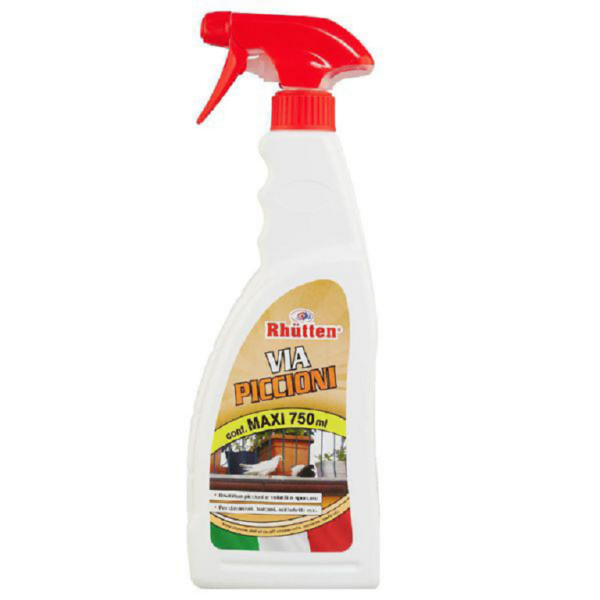 Disabituante Spray Via Piccioni e Volatili Liquido Neutro ml.750 |  Rhutten